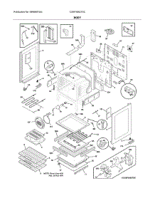 Body parts for Frigidaire Range CGEF3062TDC from AppliancePartsPros.com