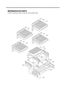 Refrigerator Parts parts for Lg Refrigerator LFX25973D/00 from AppliancePartsPros.com
