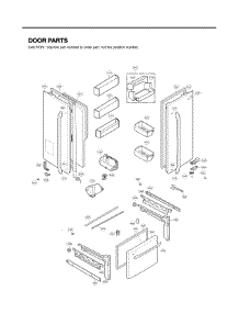 Door Parts parts for Lg Refrigerator LFX25973D/00 from AppliancePartsPros.com