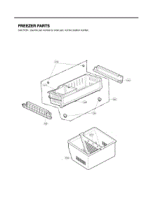 Freezer Parts parts for Lg Refrigerator LFX25973D/00 from AppliancePartsPros.com