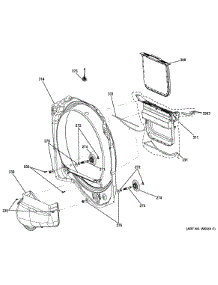 Front Roller Support parts for Ge Dryer GHDS830GD1WS from AppliancePartsPros.com