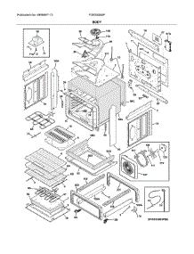 Body parts for Frigidaire Range FGES3065PBK from AppliancePartsPros.com