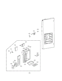 Dispenser Parts parts for Lg Refrigerator LFX21971ST/03 from AppliancePartsPros.com