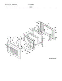 Door parts for Frigidaire Range CGDS3065PFR from AppliancePartsPros.com
