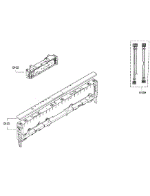 Control Panel parts for Kenmore Dishwasher 630.13993012 (63013993012, 630 13993012) from AppliancePartsPros.com
