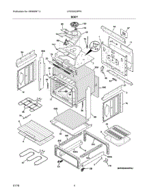 Body parts for Frigidaire Range LFES3025PFK from AppliancePartsPros.com