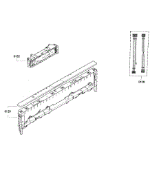 Control Panel parts for Kenmore Dishwasher 630.13993017 (63013993017, 630 13993017) from AppliancePartsPros.com