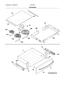 Top / Drawer parts for Frigidaire Range FFES3026TSC from AppliancePartsPros.com