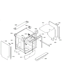 Cabinet parts for Kenmore Dishwasher 630.13993017 (63013993017, 630 13993017) from AppliancePartsPros.com