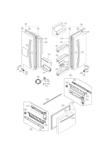 Door Parts parts for Lg Refrigerator LFX23961SB/01 from AppliancePartsPros.com
