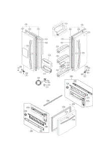 Door Parts parts for Lg Refrigerator LFX23961ST/02 from AppliancePartsPros.com