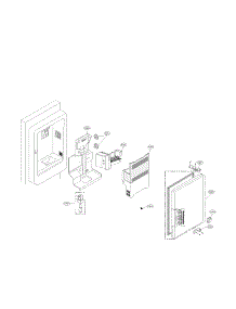 Ice Maker And Ice Bank Parats parts for Lg Refrigerator LFX23961ST/02 from AppliancePartsPros.com