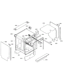 Cabinet parts for Kenmore Dishwasher 630.13023016 (63013023016, 630 13023016) from AppliancePartsPros.com