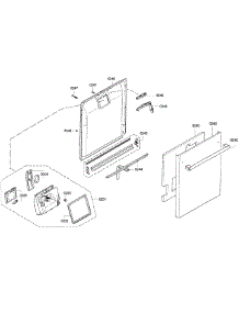 Door Assy parts for Kenmore Dishwasher 630.13023018 (63013023018, 630 13023018) from AppliancePartsPros.com