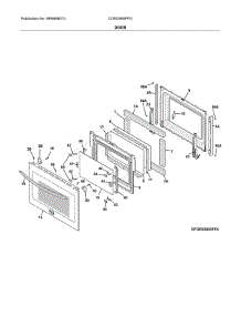 Door parts for Frigidaire Range CGIS3065PFG from AppliancePartsPros.com