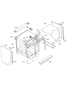 Cabinet parts for Kenmore Dishwasher 630.13003017 (63013003017, 630 13003017) from AppliancePartsPros.com