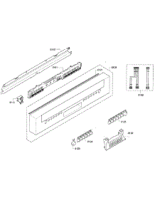 Control Panel parts for Kenmore Dishwasher 630.13003017 (63013003017, 630 13003017) from AppliancePartsPros.com