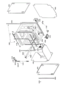 Cabinet Assy parts for Kenmore Dishwasher 630.16309405 (63016309405, 630 16309405) from AppliancePartsPros.com