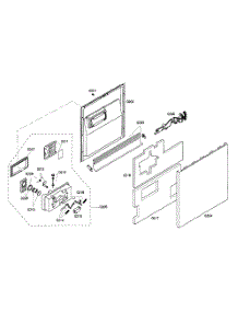 Door Assy parts for Kenmore Dishwasher 630.16309405 (63016309405, 630 16309405) from AppliancePartsPros.com