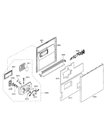 Door Assy parts for Kenmore Dishwasher 630.16309404 (63016309404, 630 16309404) from AppliancePartsPros.com
