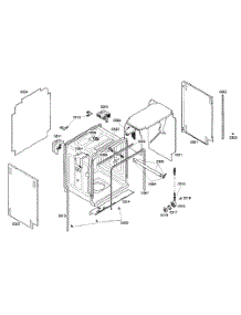 Cabinet Assy parts for Kenmore Dishwasher 630.16309404 (63016309404, 630 16309404) from AppliancePartsPros.com