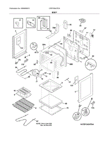 Body parts for Frigidaire Range CFEF3054TDA from AppliancePartsPros.com