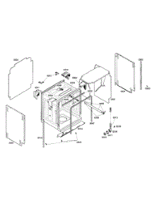 Cabinet Assy parts for Kenmore Dishwasher 630.17303404 (63017303404, 630 17303404) from AppliancePartsPros.com