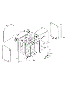 Cabinet Assy parts for Kenmore Dishwasher 630.17303405 (63017303405, 630 17303405) from AppliancePartsPros.com