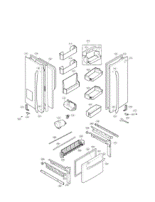 Door Parts parts for Lg Refrigerator LFX25976ST/03 from AppliancePartsPros.com