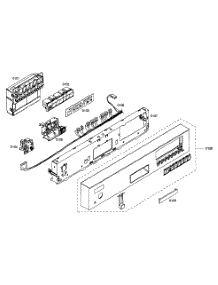 Control Panel parts for Kenmore Dishwasher 630.17303405 (63017303405, 630 17303405) from AppliancePartsPros.com