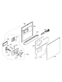 Door Assy parts for Kenmore Dishwasher 630.16302405 (63016302405, 630 16302405) from AppliancePartsPros.com