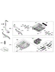 Racks Assy parts for Kenmore Dishwasher 630.16304405 (63016304405, 630 16304405) from AppliancePartsPros.com