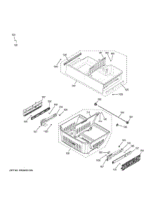 Freezer Shelves parts for Ge Refrigerator DFE28JBLDTS from AppliancePartsPros.com