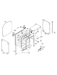 Cabinet Assy parts for Kenmore Dishwasher 630.16303405 (63016303405, 630 16303405) from AppliancePartsPros.com