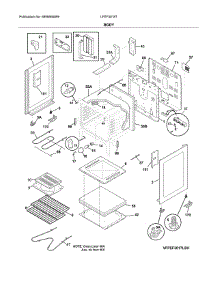 Body parts for Frigidaire Range LFEF3018TBD from AppliancePartsPros.com