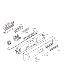 Control Panel parts for Kenmore Dishwasher 630.16302404 (63016302404, 630 16302404) from AppliancePartsPros.com