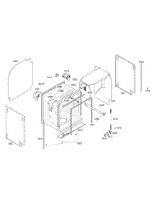 Cabinet Assy parts for Kenmore Dishwasher 630.16302404 (63016302404, 630 16302404) from AppliancePartsPros.com