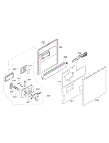 Door Assy parts for Kenmore Dishwasher 630.16302404 (63016302404, 630 16302404) from AppliancePartsPros.com