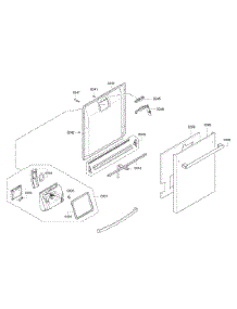 Door Assy parts for Kenmore Dishwasher 630.13023010 (63013023010, 630 13023010) from AppliancePartsPros.com