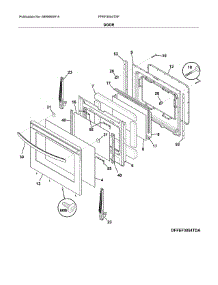 Door parts for Frigidaire Range FFEF3054TSF from AppliancePartsPros.com