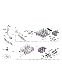 Racks / Spray Arm parts for Kenmore Dishwasher 630.17303402 (63017303402, 630 17303402) from AppliancePartsPros.com