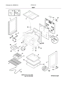 Body parts for Frigidaire Range FFEF3012TBB from AppliancePartsPros.com