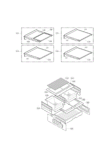 Refrigerator Parts parts for Lg Refrigerator LFXS24566S/00 from AppliancePartsPros.com