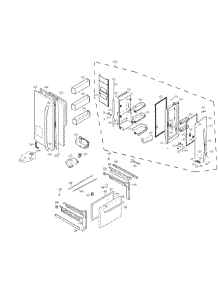 Door Parts parts for Lg Refrigerator LFXS24566S/00 from AppliancePartsPros.com