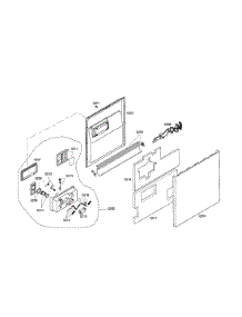 Door / Dispenser parts for Kenmore Dishwasher 630.17303402 (63017303402, 630 17303402) from AppliancePartsPros.com