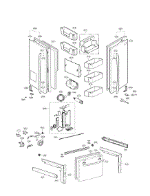 Door Parts parts for Lg Refrigerator LFXS24623S/00 from AppliancePartsPros.com