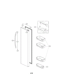 Refrigerator Parts parts for Lg Refrigerator LSXS26326S/00 from AppliancePartsPros.com