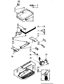 Cleaner & Attach. Parts parts for Kenmore Vacuum 116.29691 (11629691, 116 29691) from AppliancePartsPros.com