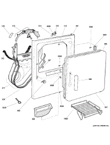 Front Panel & Door parts for Ge Dryer GTDS570ED2WW from AppliancePartsPros.com