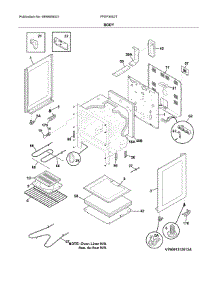 Body parts for Frigidaire Range FFEF3052TSD from AppliancePartsPros.com